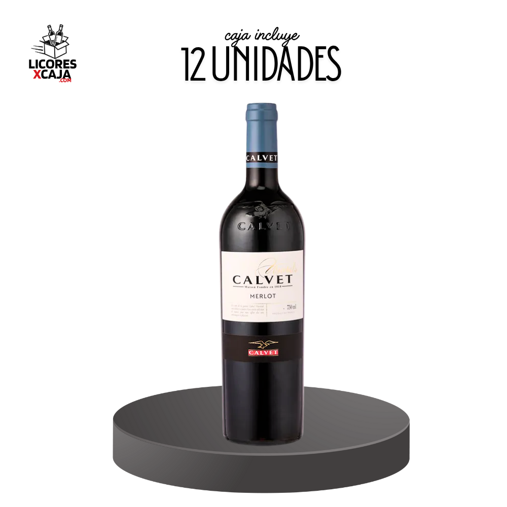 CALVET MERLOT 750ML - 12 UND