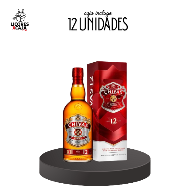 CHIVAS 12 AÑOS 750ML - 12 UND