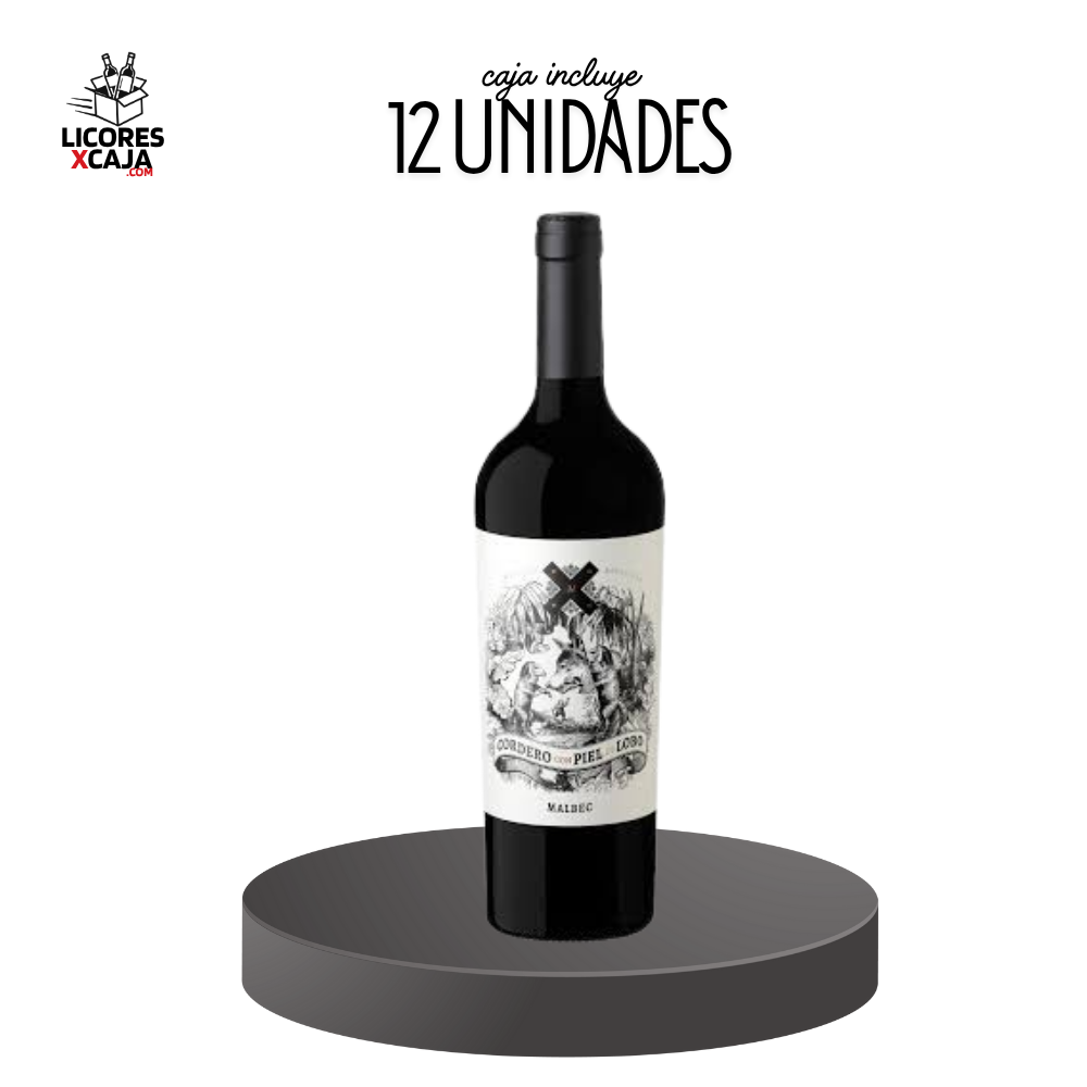 CORDERO CON PIEL DE LOBO MALBEC 750ML - 12 UND