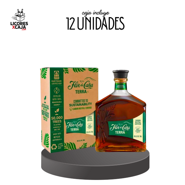 FLOR DE CAÑA 15 AÑOS 750ML - 12 UND