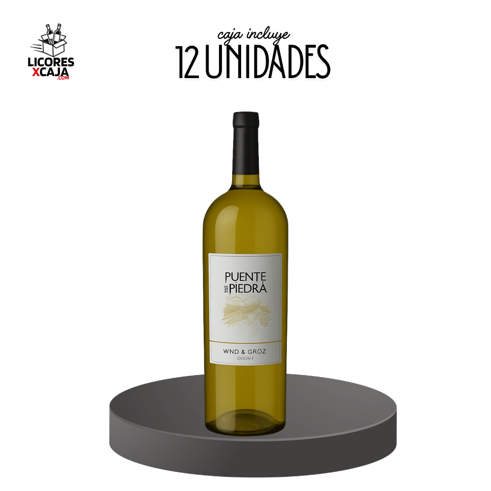 PUENTE DE PIEDRA BLANCO  750ML - 12 UND